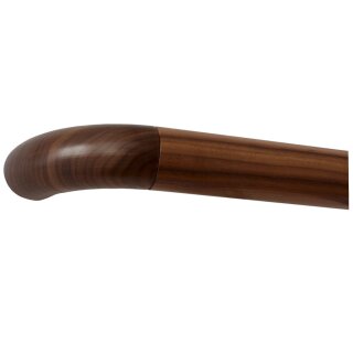 Ami Nussbaum Holz Handlauf Ø 42 mm mit Holzenden ohne Handlaufhalter, Länge 150 cm und Holzkrümmling