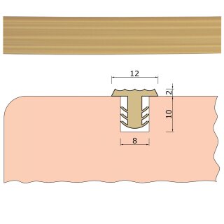 Trittstopp Farbe Beige Anti-Rutsch-Profil Treppenstufen Gleitschutz und Rutschgummi