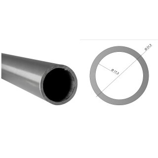 Edelstahlrohr V2A Rohr rund Profil Stange Querschnitt 21,3 x 2 mm (½ Zoll)  Länge: 1600 mm