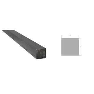 Rund- und Vierkant Edelstahl V2A Niro Vollmaterial quadrat 6/6 mm Länge:  900 mm / 90 cm / 0,9 m