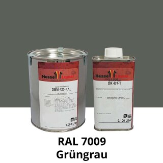 Farblack Hesse Lignal 2K DBM 423 - RAL 7009 Grüngrau 1 Liter