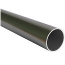 Aluminium Rundrohr Ø 43 x 2 mm Edelstahloptik eloxiert Länge:  600 mm / 60 cm / 0,6 m