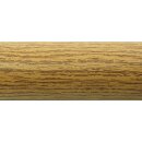 Aluminium Rundrohr Ø 43 x 2 mm Holz - Eiche (hell) Holzdekor Länge: 200 mm / 20 cm / 0,2 m